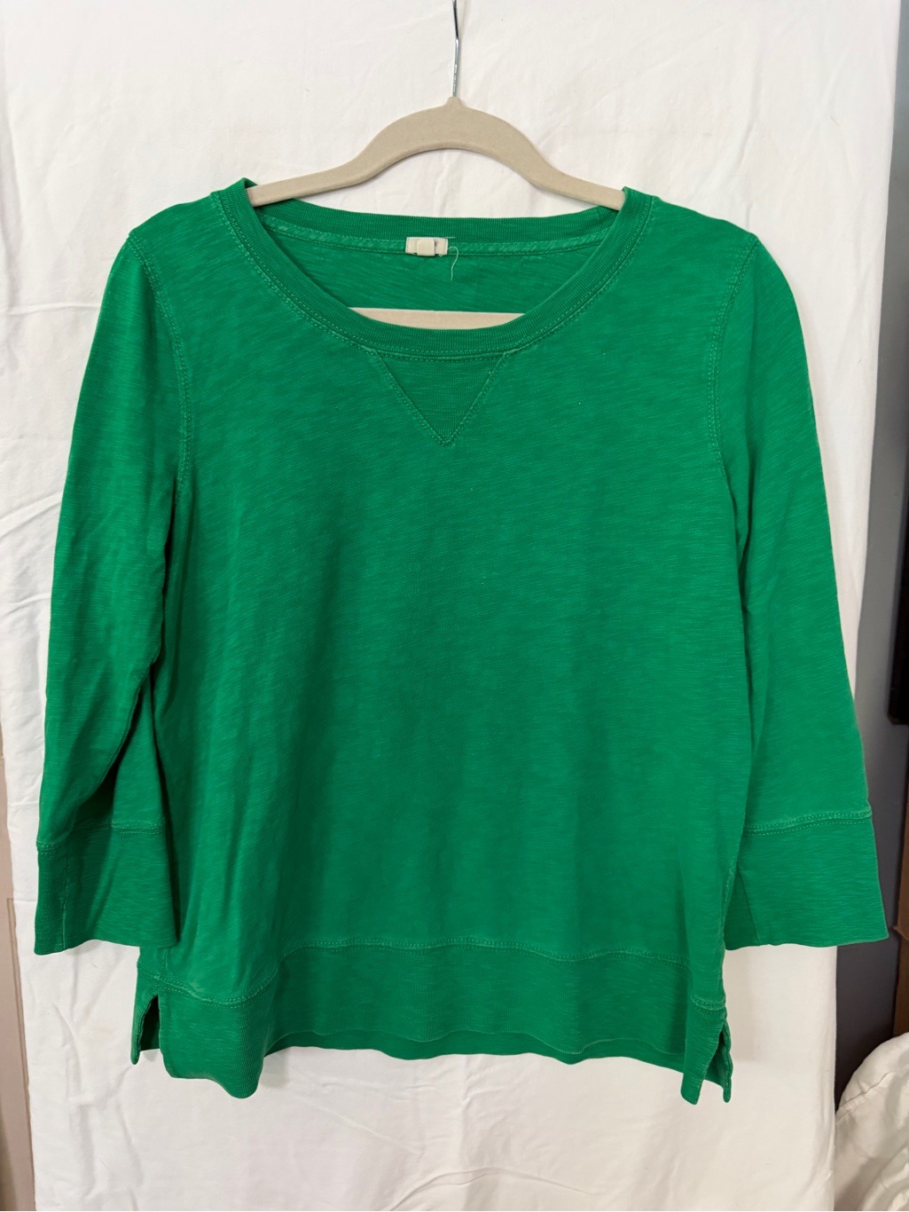 J. Crew Emerald Green Crewneck Sweatshirt